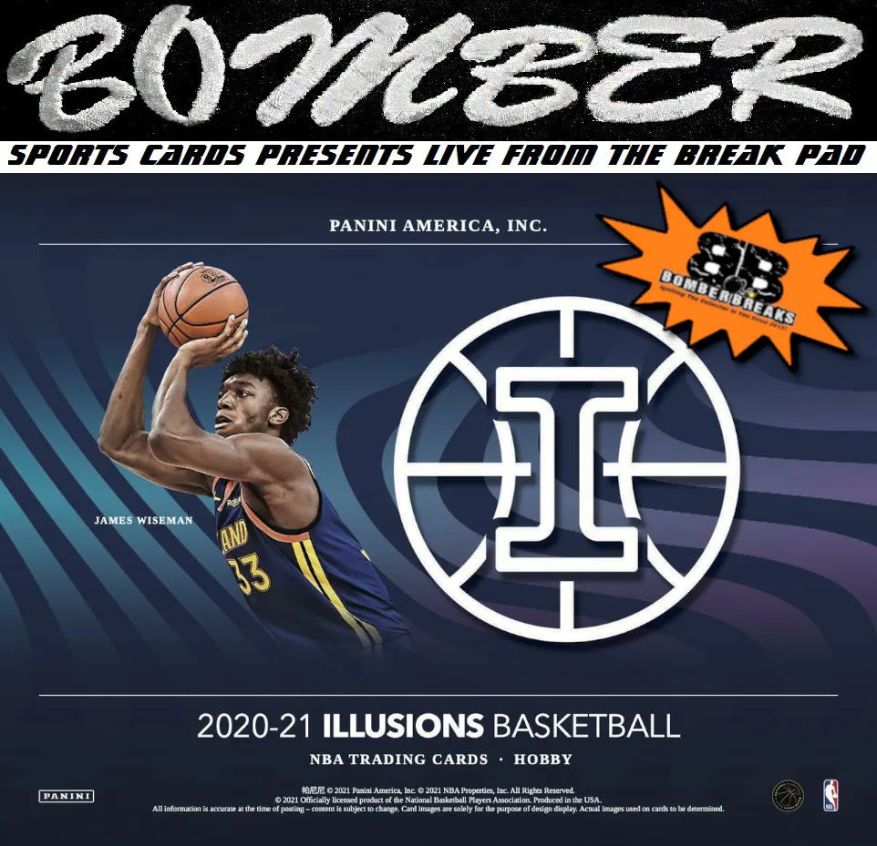 11:55pm EST - THURSDAY - 2020/21 Panini Illusions Basketball 6 Box Half Case Break - Pick Your Team #1 (NOW A FILLER) - Live 1/20/22