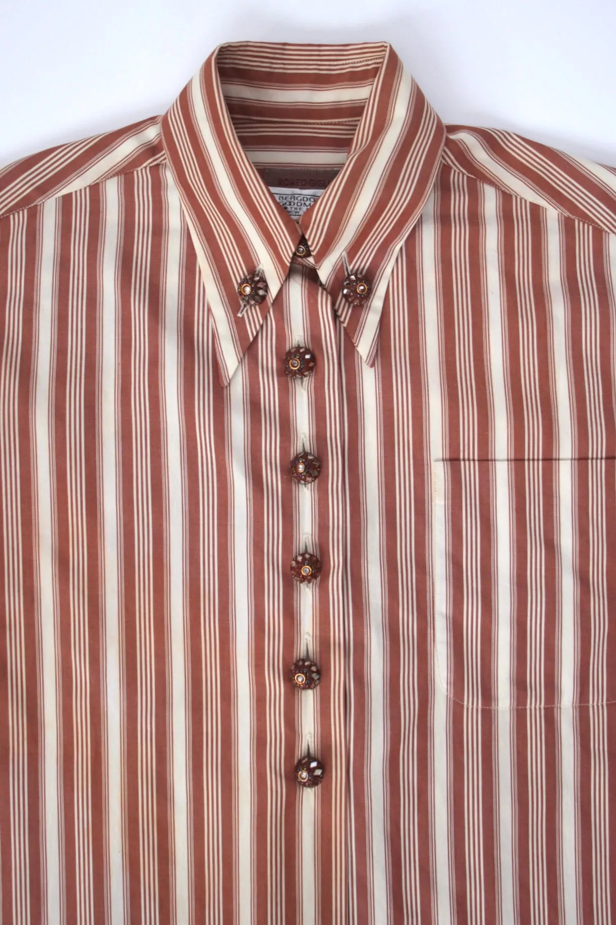 1994 Romeo Gigli Embellished Stripe Shirt*