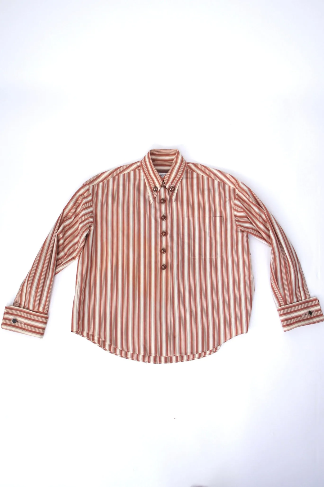1994 Romeo Gigli Embellished Stripe Shirt*