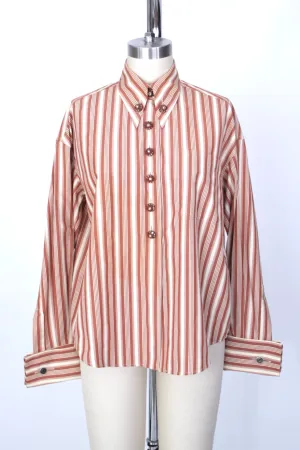 1994 Romeo Gigli Embellished Stripe Shirt*
