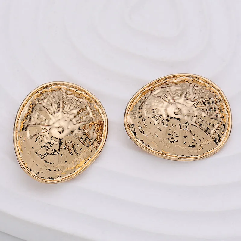 22mm Rose Gold Convex Clam Shell-Shaped Metal Button 10pcs