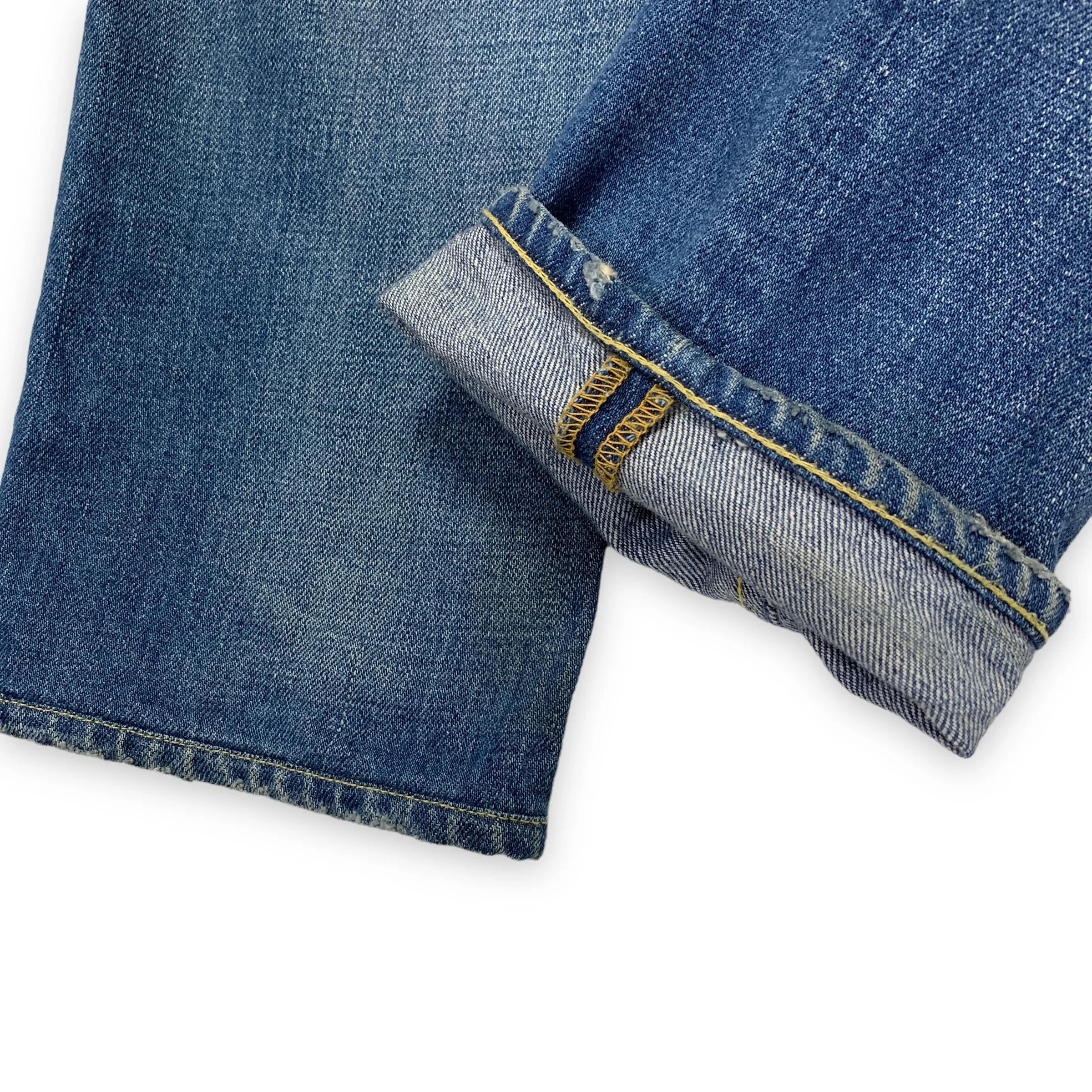 [30W 30L] Visvim 14AW 09D5 Distressed Denim Jeans Indigo