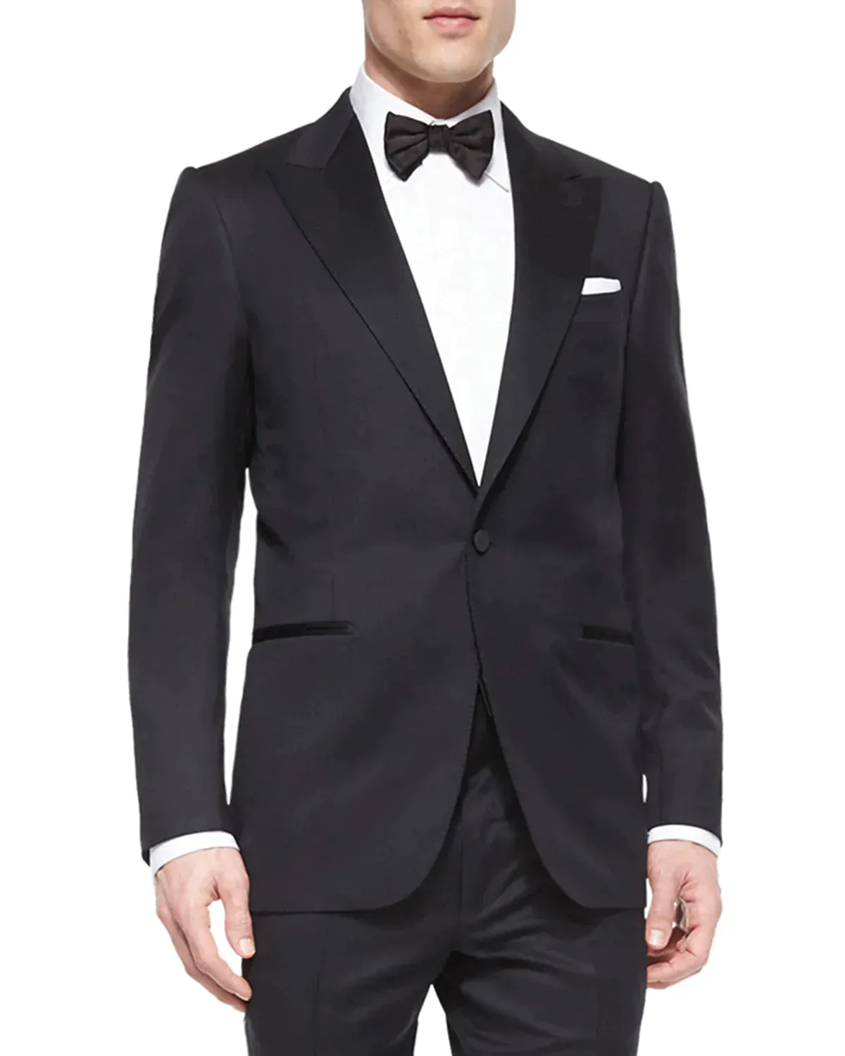 $3,995 ERMENEGILDO ZEGNA -"MICRONSPHERE MILA" PEAK LAPEL Tuxedo - 38R