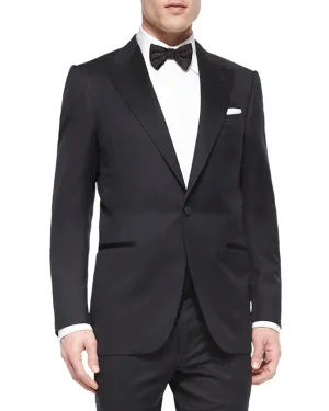 $3,995 ERMENEGILDO ZEGNA -"MICRONSPHERE MILA" PEAK LAPEL Tuxedo - 38R