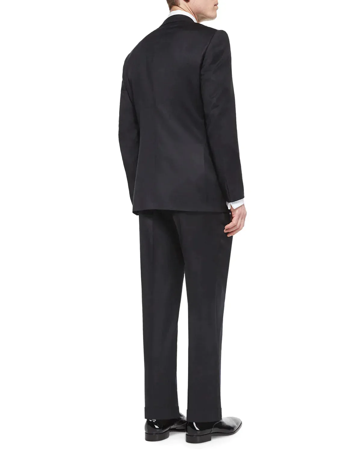 $3,995 ERMENEGILDO ZEGNA -"MICRONSPHERE" PEAK LAPEL Tuxedo - 44L 38W