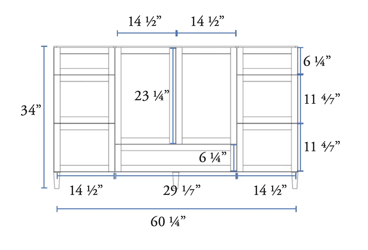 60" Single Sink Evolution I Classic Brand Vanity