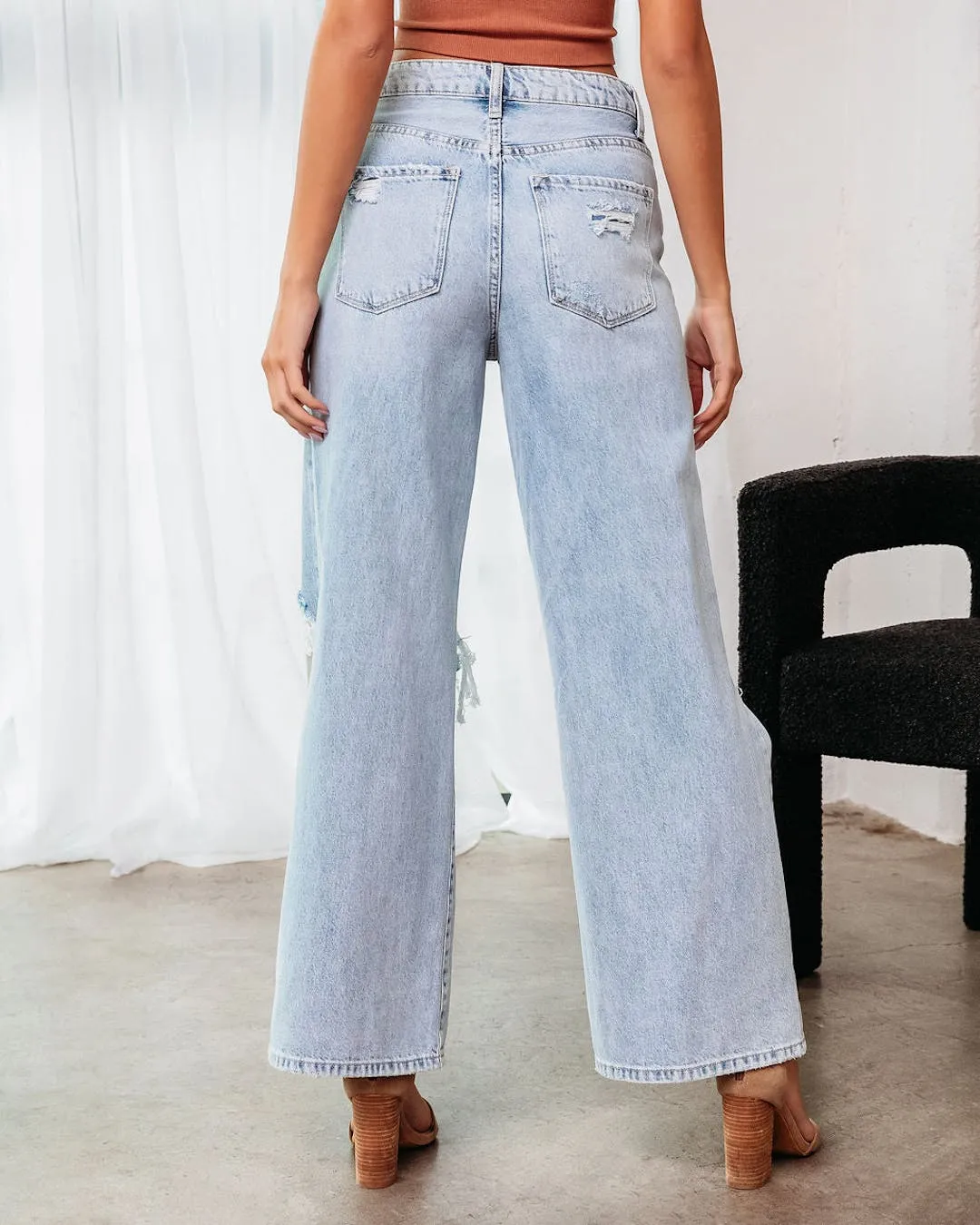 90'S-Inspired High-Rise Wide Leg Jeans