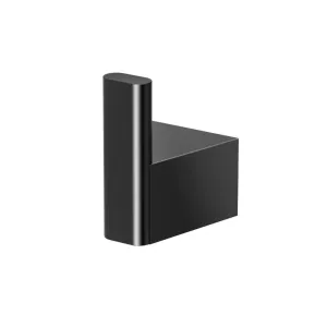 A-Line Single Hook - Wall Mount - 2" Brass/Matt Black