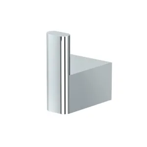 A-Line Single Hook - Wall Mount - 2" Brass/Polished Chrome