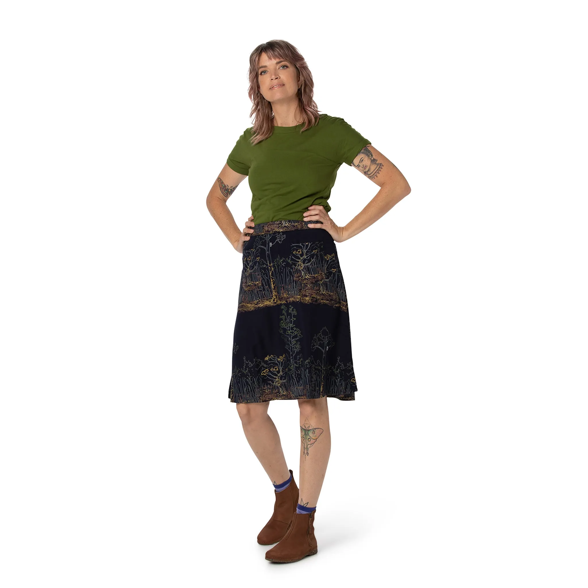 A Line skirt - Knee length Takayna SALE