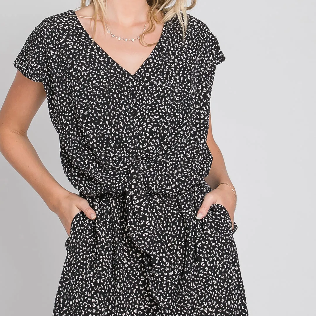 Abstract Kimono Jumpsuit
