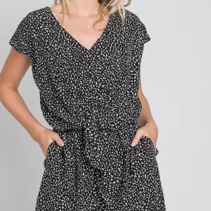 Abstract Kimono Jumpsuit