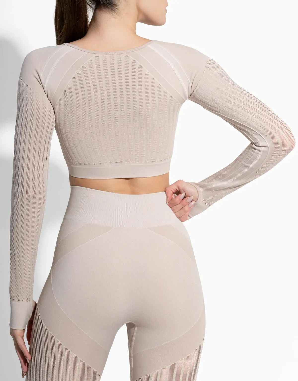 AEREO NUDE SEAMLESS TOP