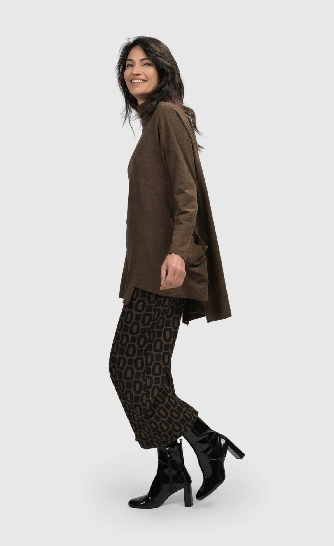 Alembika Essential Trapeze Brown Top