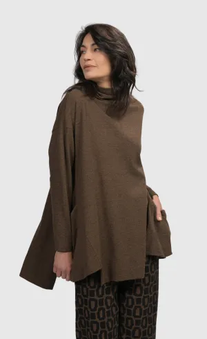 Alembika Essential Trapeze Brown Top