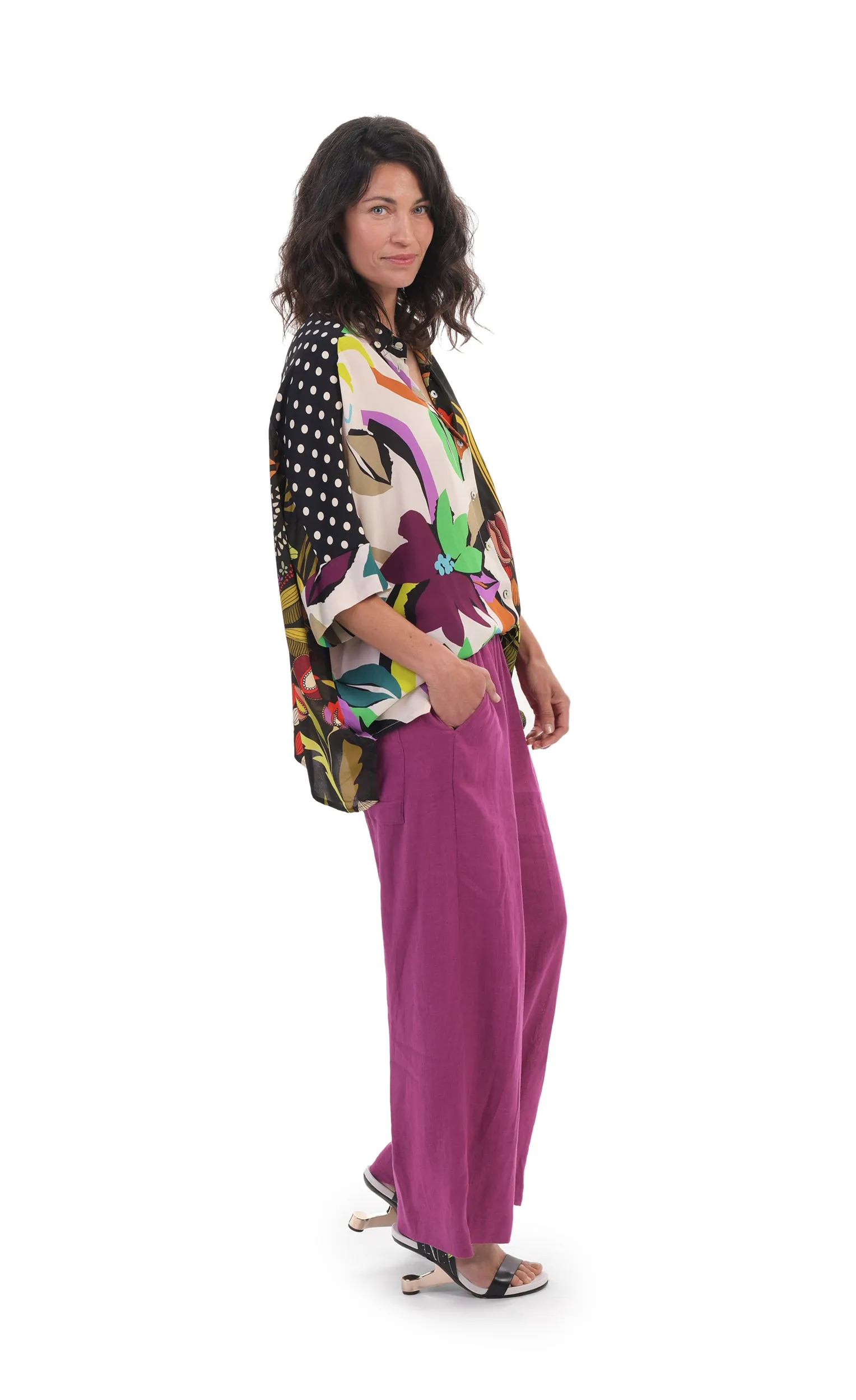 Alembika Floral Mix Print Campshirt