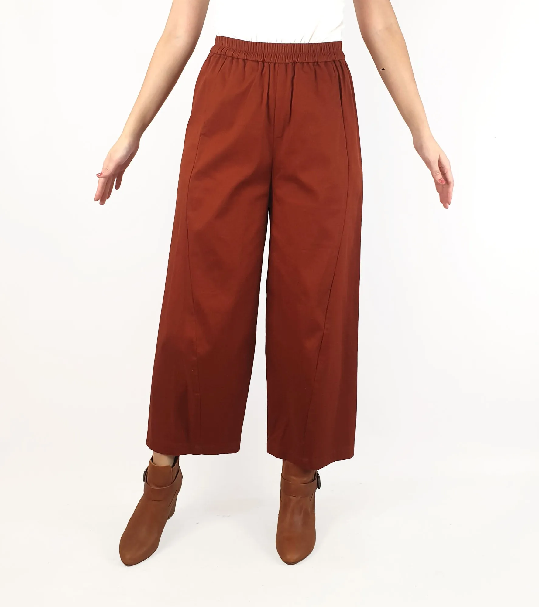 Alpha 60 orange wide leg pants size S