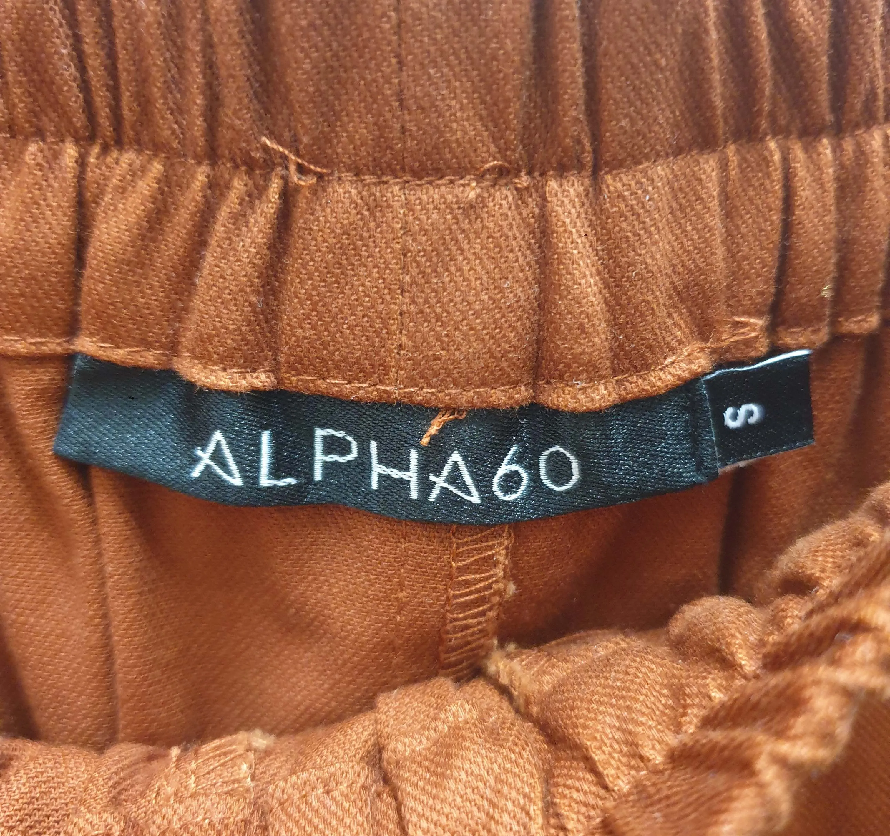 Alpha 60 orange wide leg pants size S