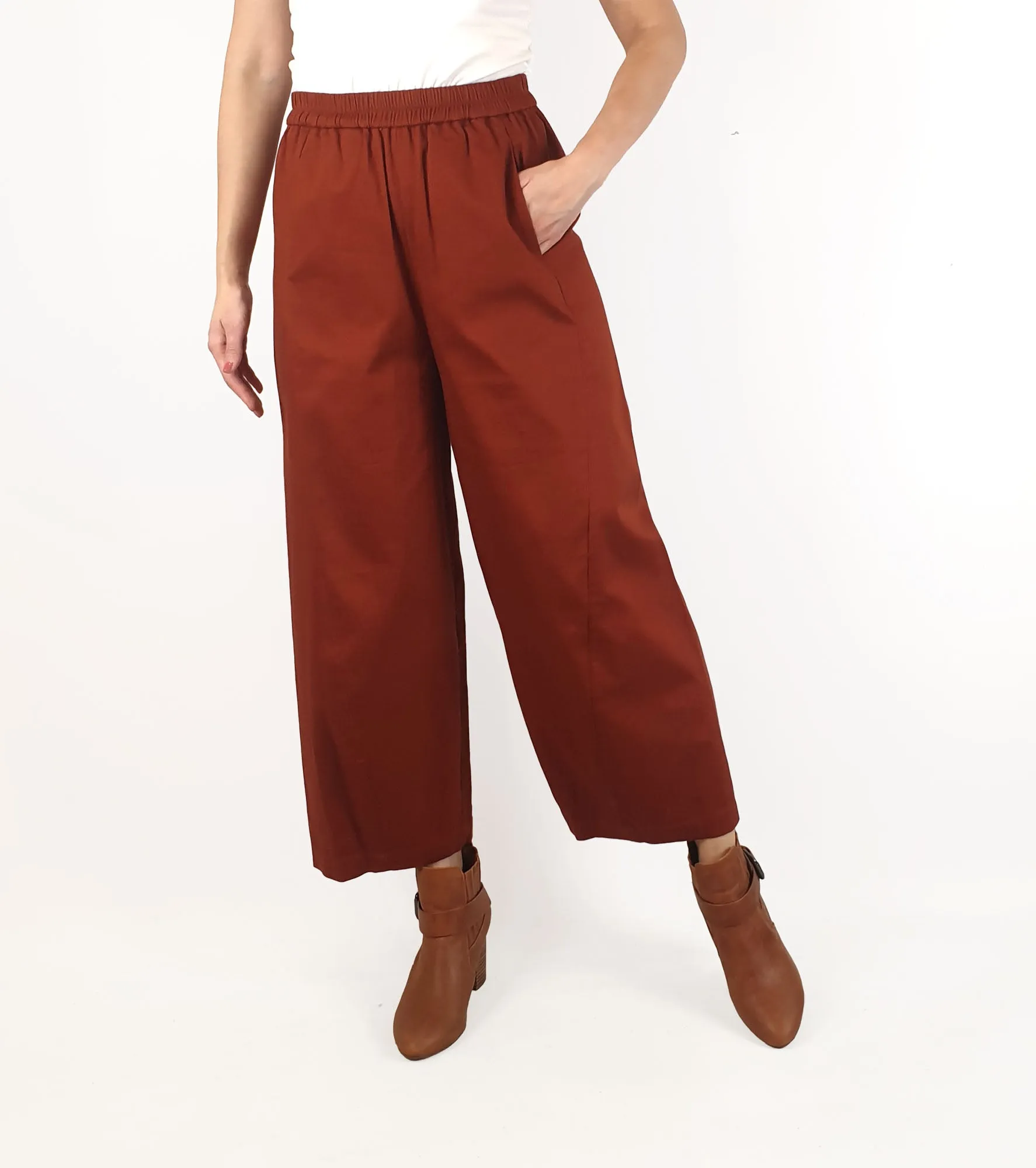 Alpha 60 orange wide leg pants size S