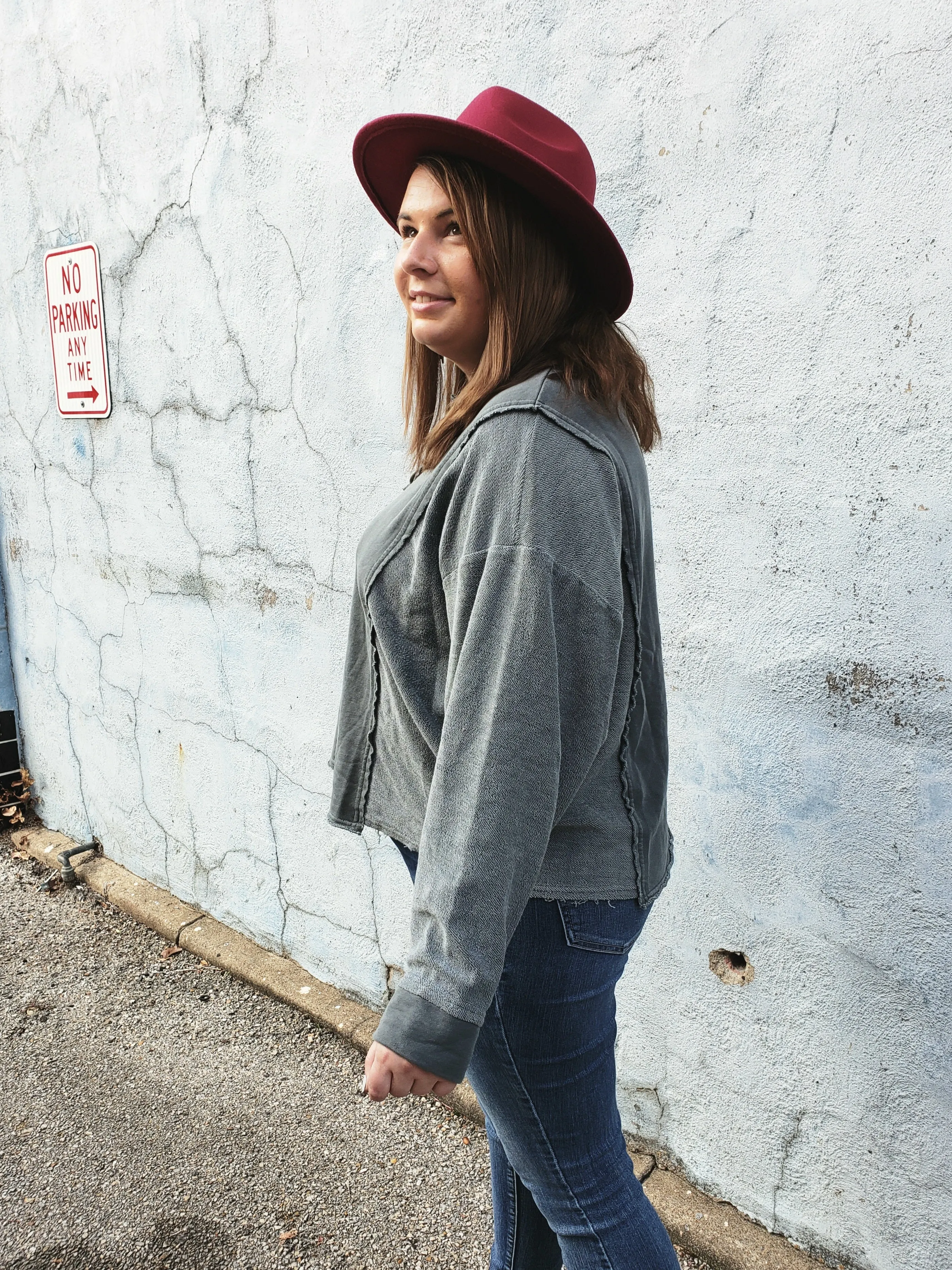 Always Good Pullover Top: Charcoal