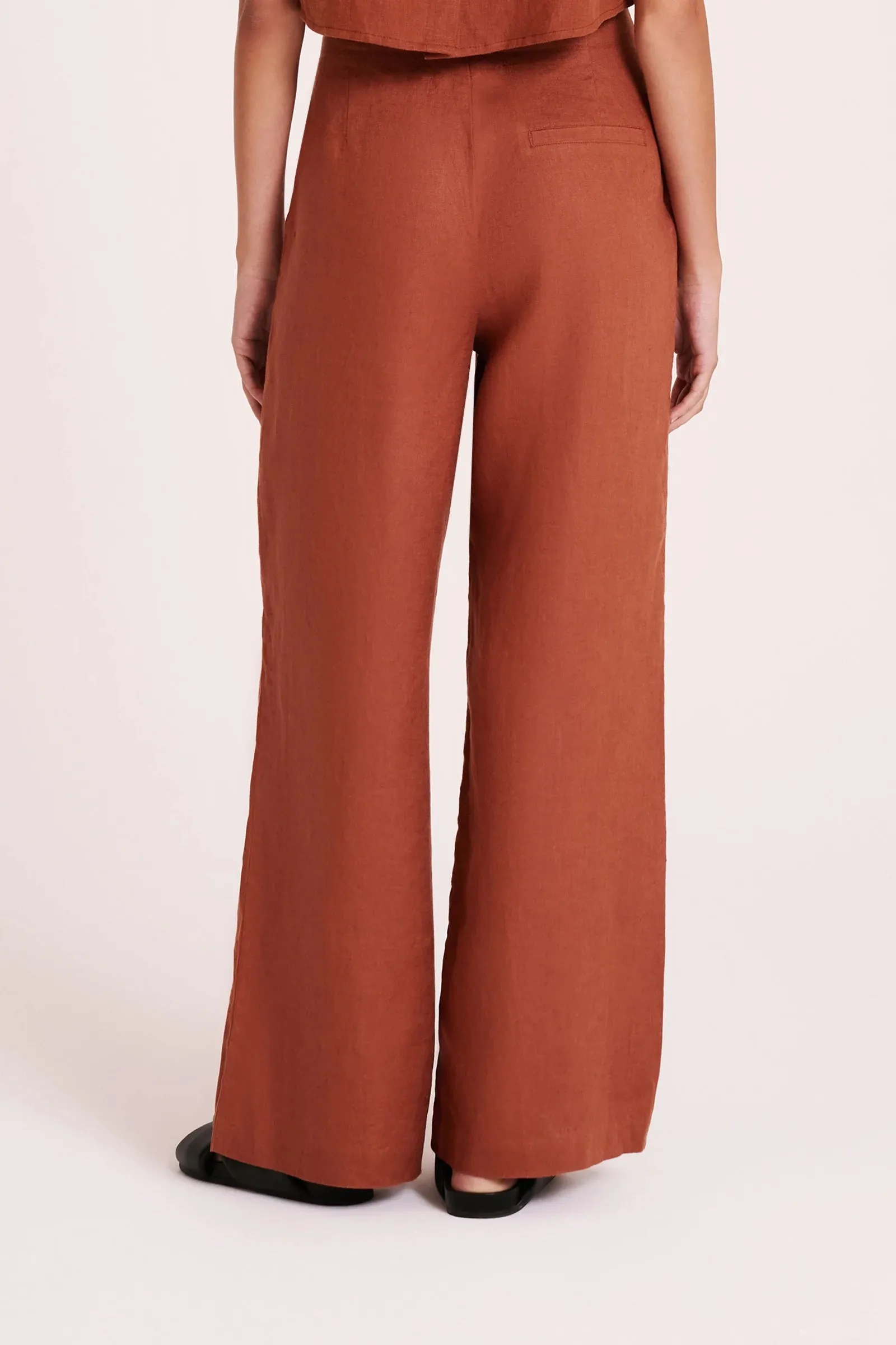 Amani Tailored Linen Pant AMBER