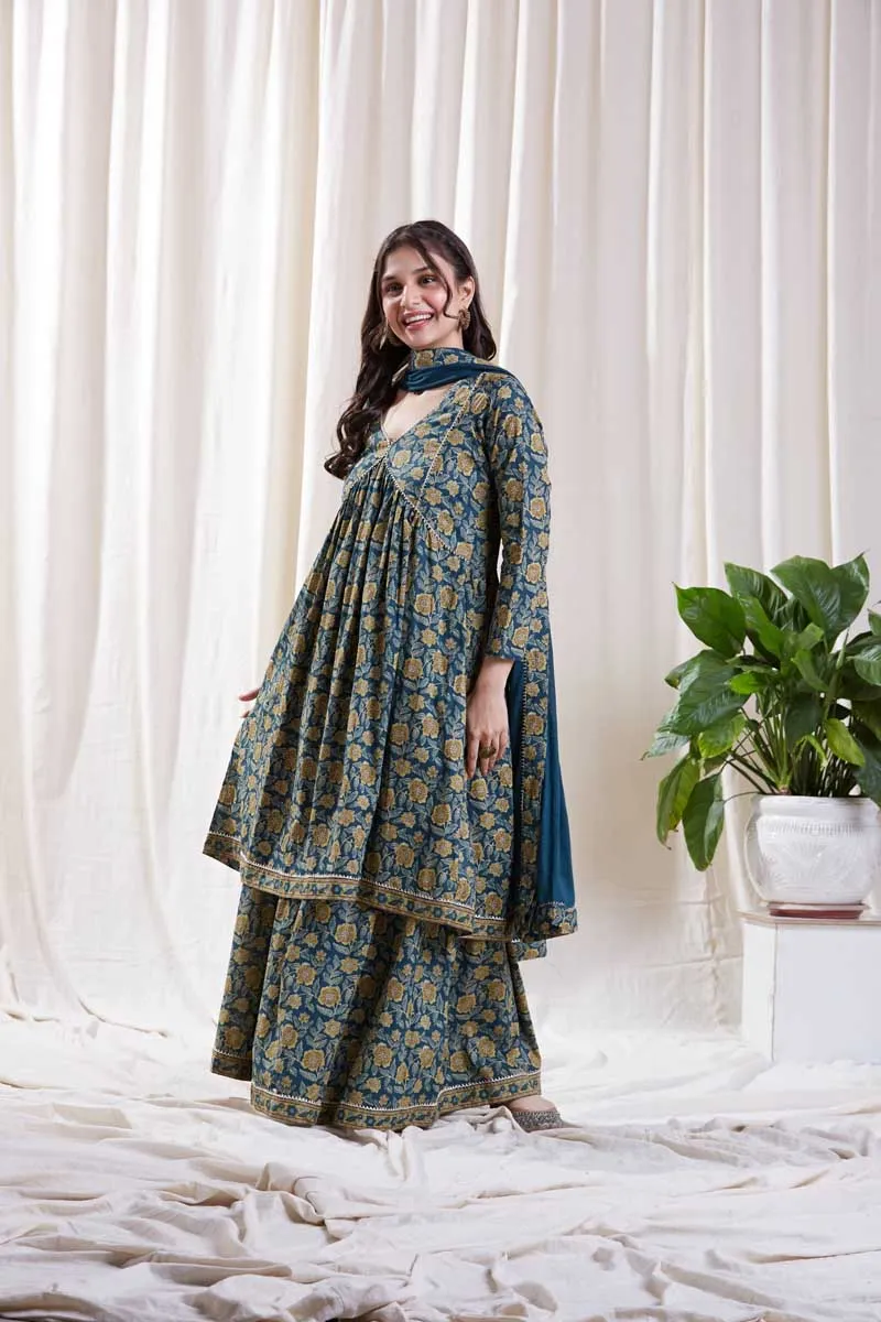 Anvi Blue Kurta Set