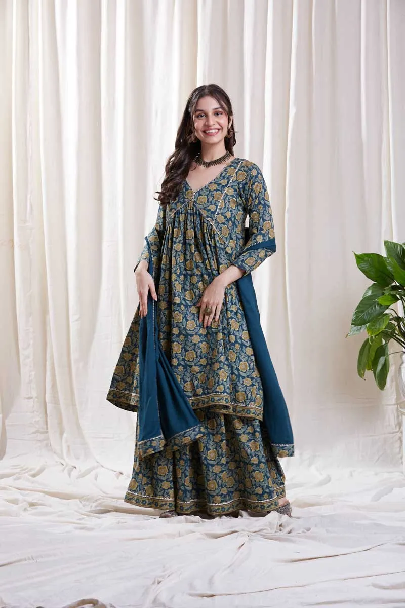 Anvi Blue Kurta Set