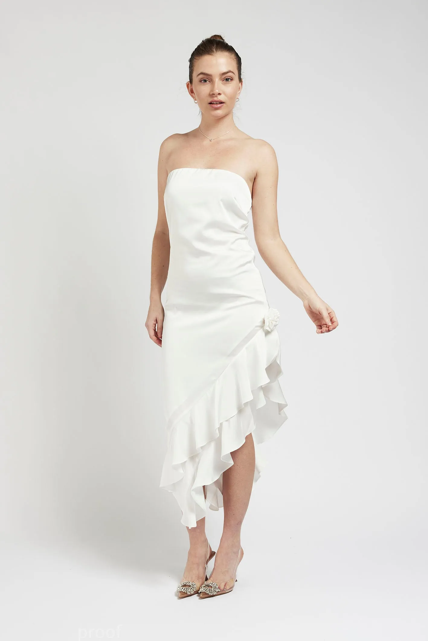 Arya Asymmetric Ruffle Dress