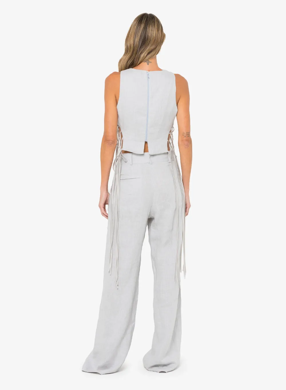 Aubrey Pants Silver Waistband