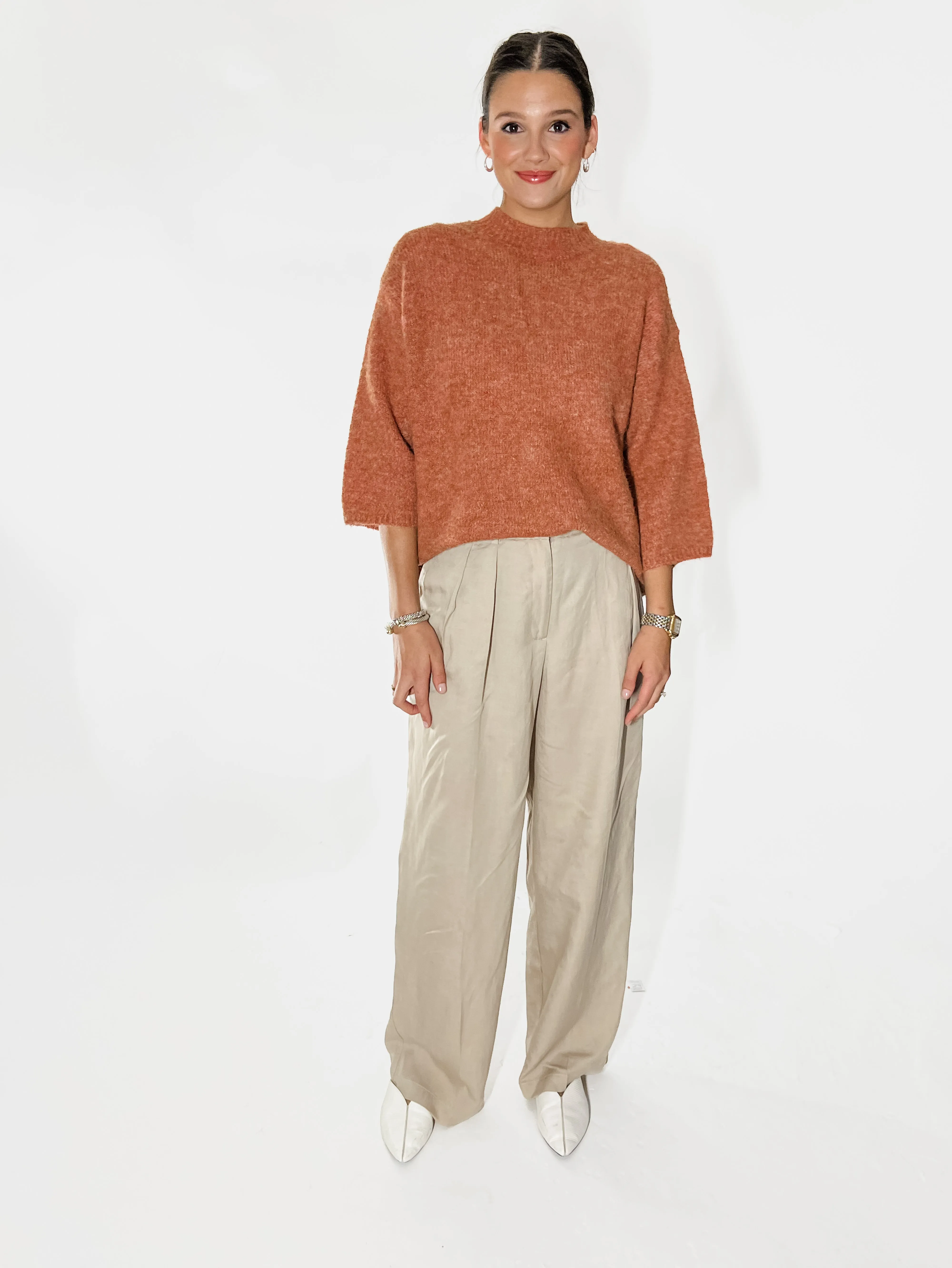 Autum Luxe Mock-Neck Sweater