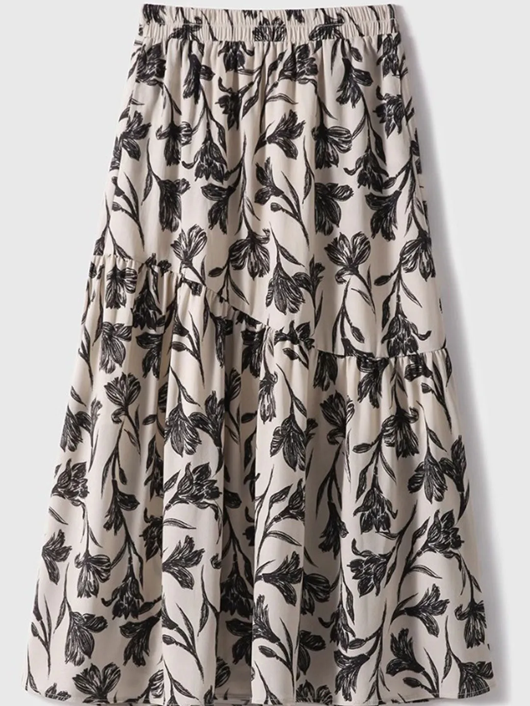 Ava Vacation A-line Floral Printed Skirt