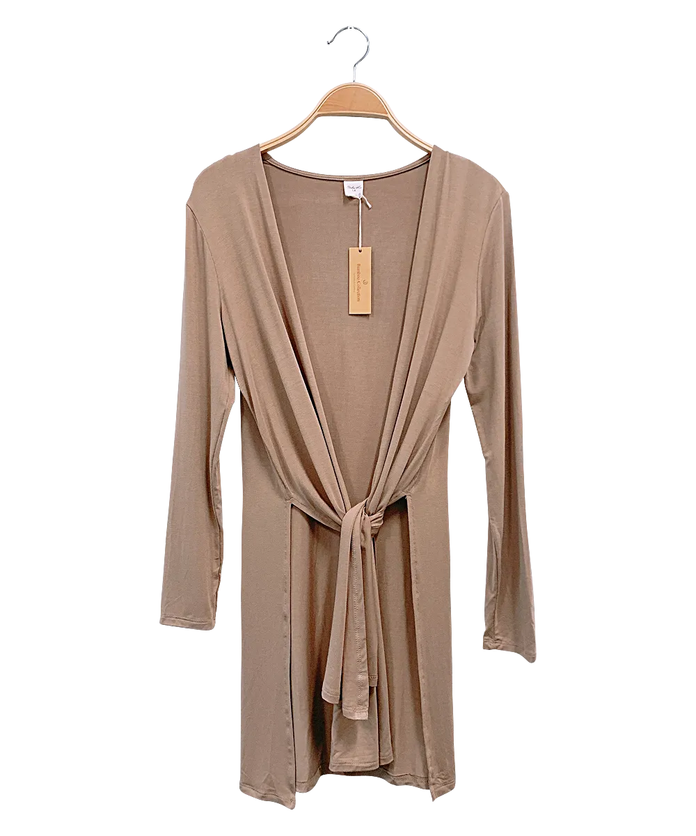 Bamboo Long Open Cardigan