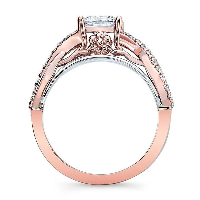 Barkev's Princess Cut Criss Cross Diamond Engagement Ring