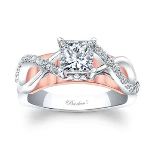 Barkev's Princess Cut Criss Cross Diamond Engagement Ring