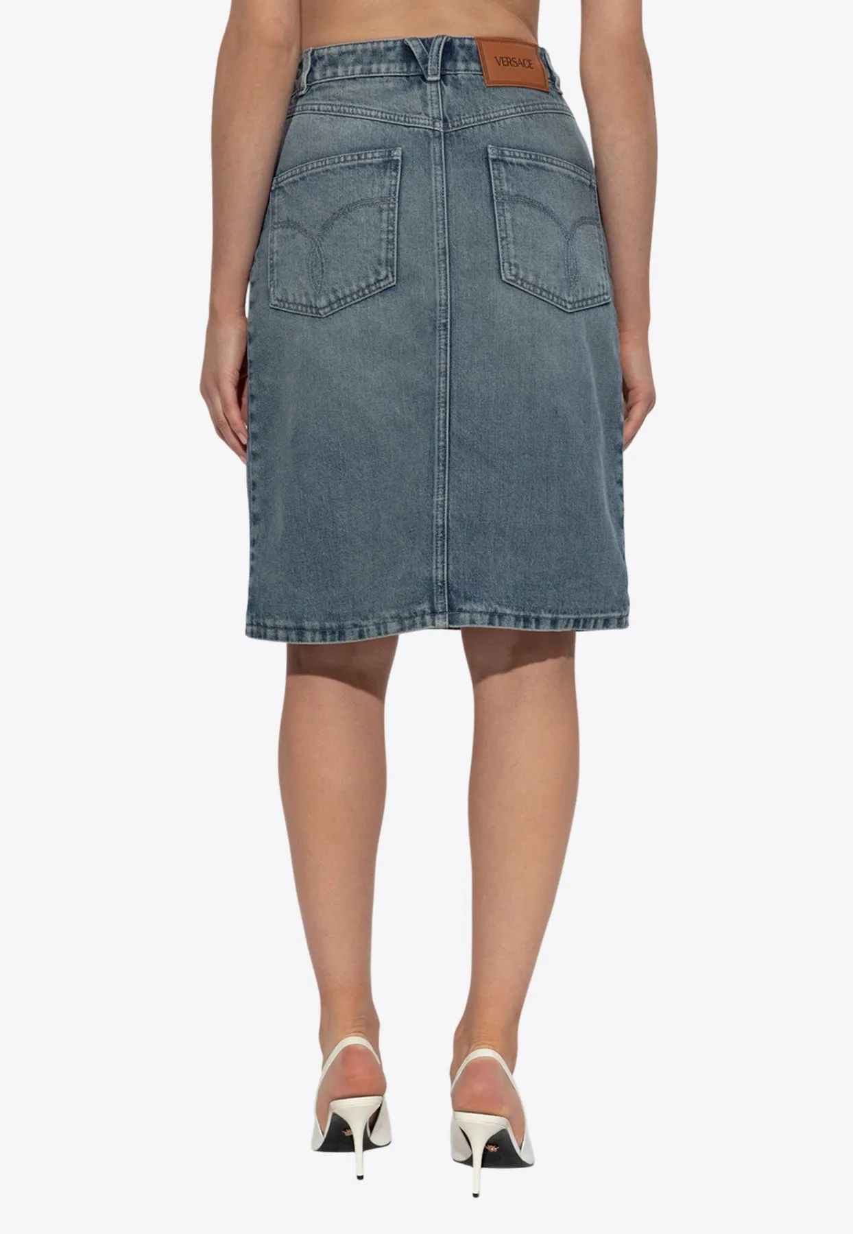 Barocco Denim Skirt