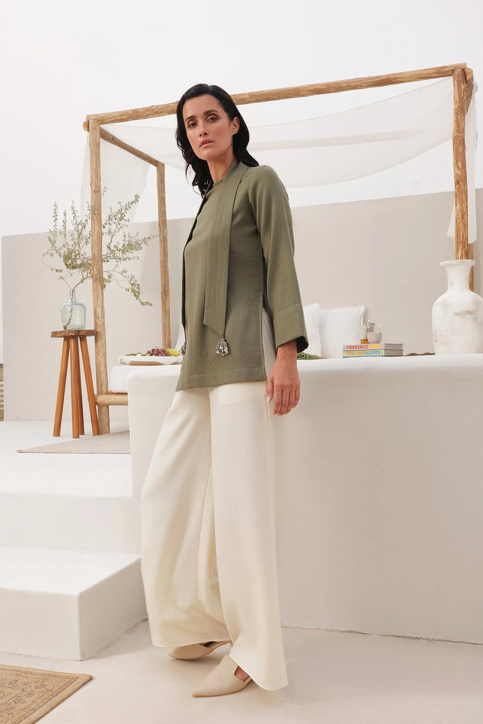 Bergen Woollen Top (Moss)