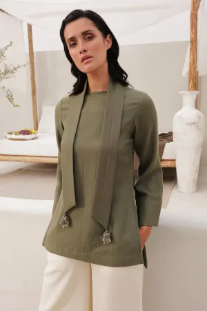 Bergen Woollen Top (Moss)