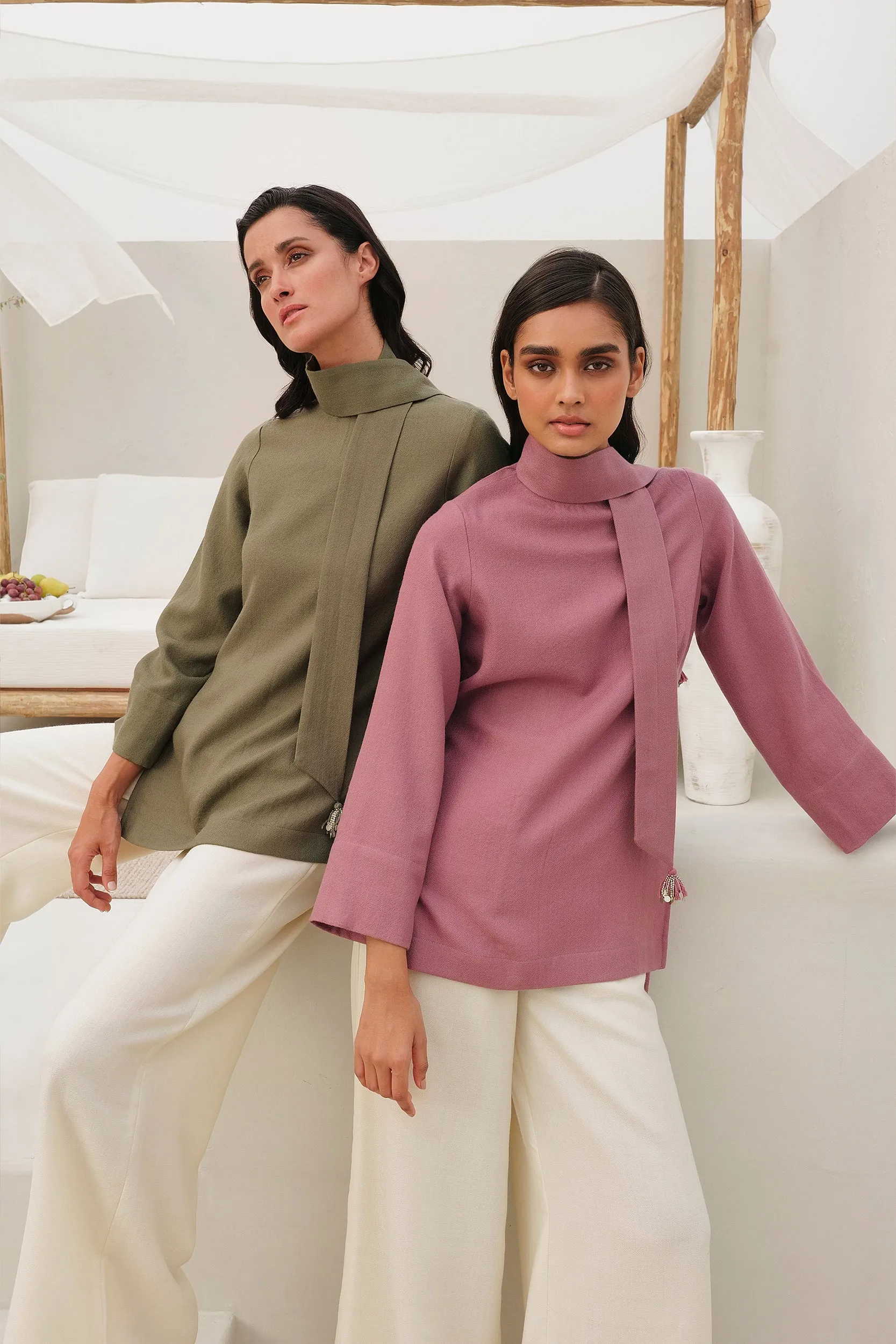 Bergen Woollen Top (Moss)