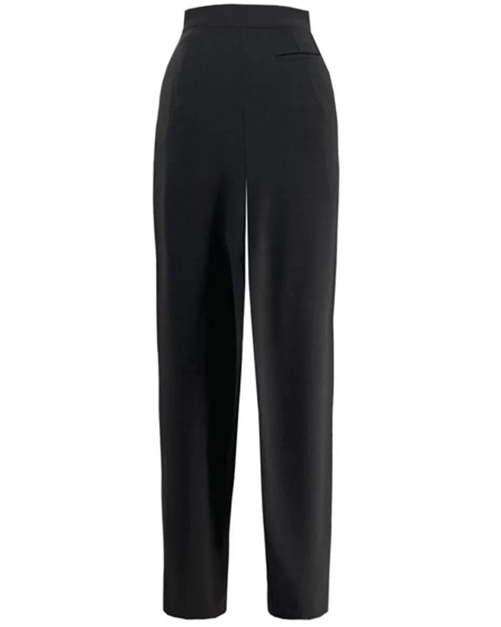 Black Georgette Plait Pant