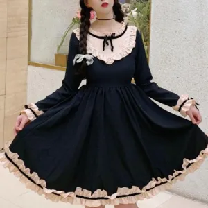 Black Ruffle Lolita Dress