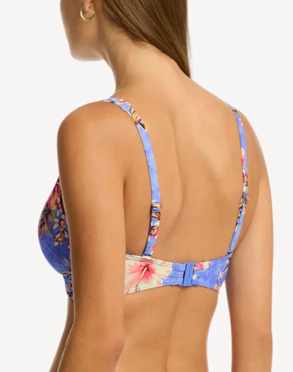 Blue Hawaii Cross Front Bikini Top