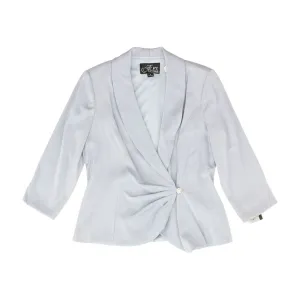 Blue Solid Blazer