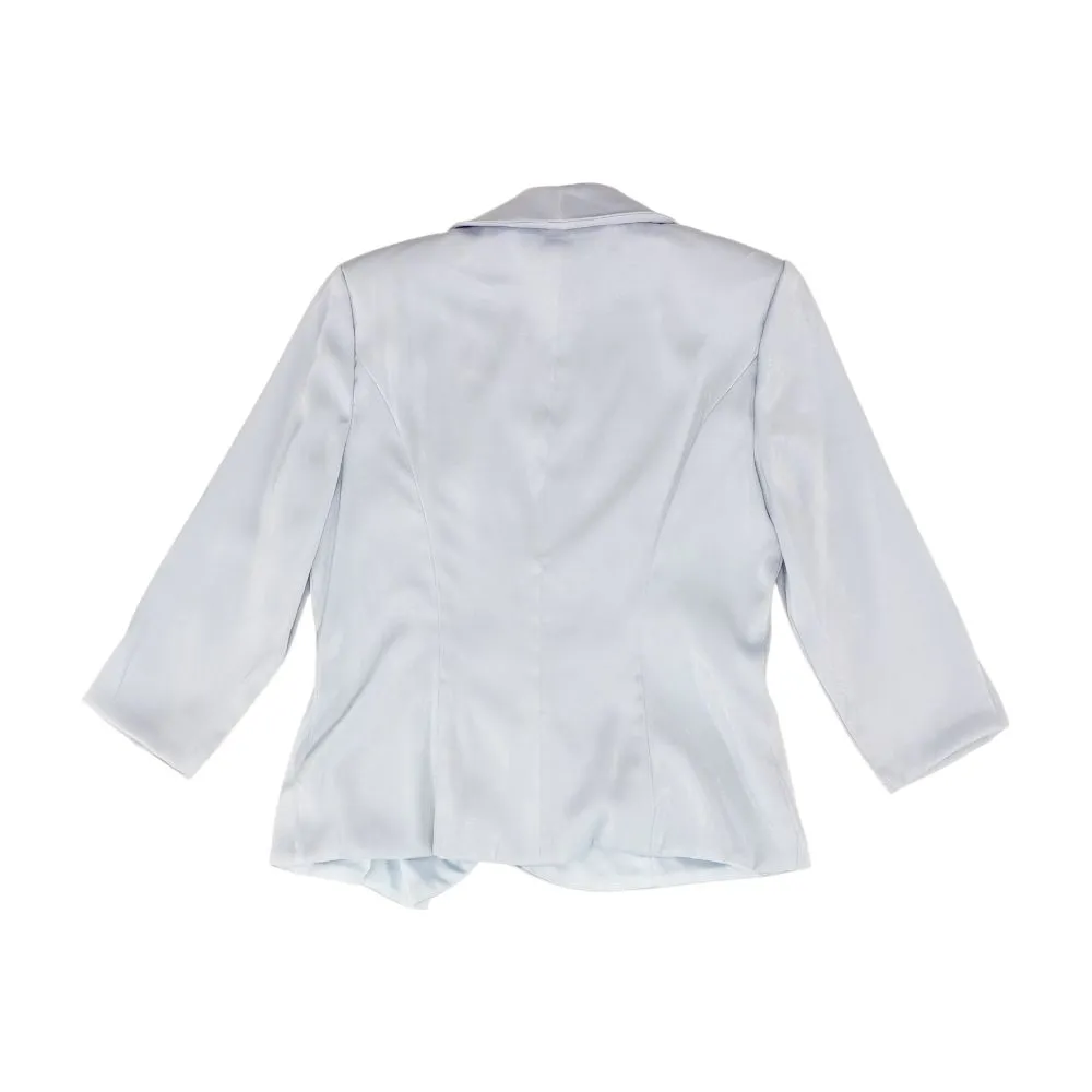 Blue Solid Blazer