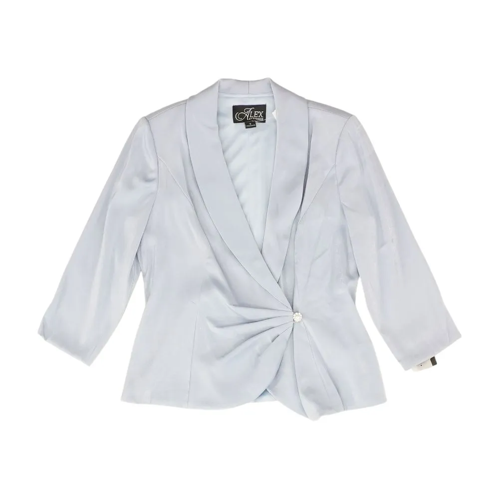 Blue Solid Blazer