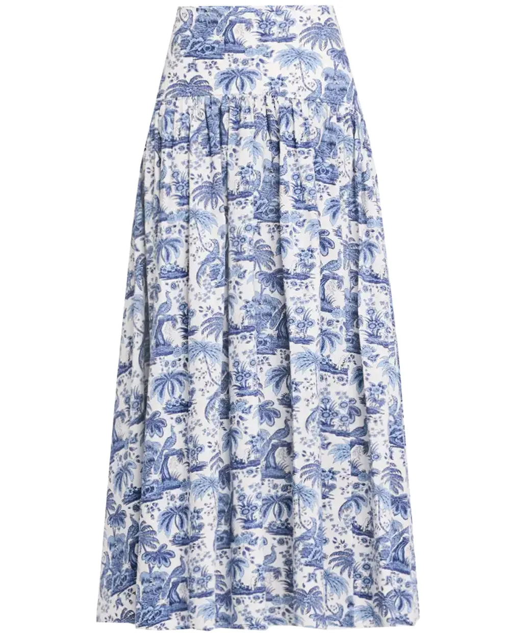 Blue Toile Procida Skirt