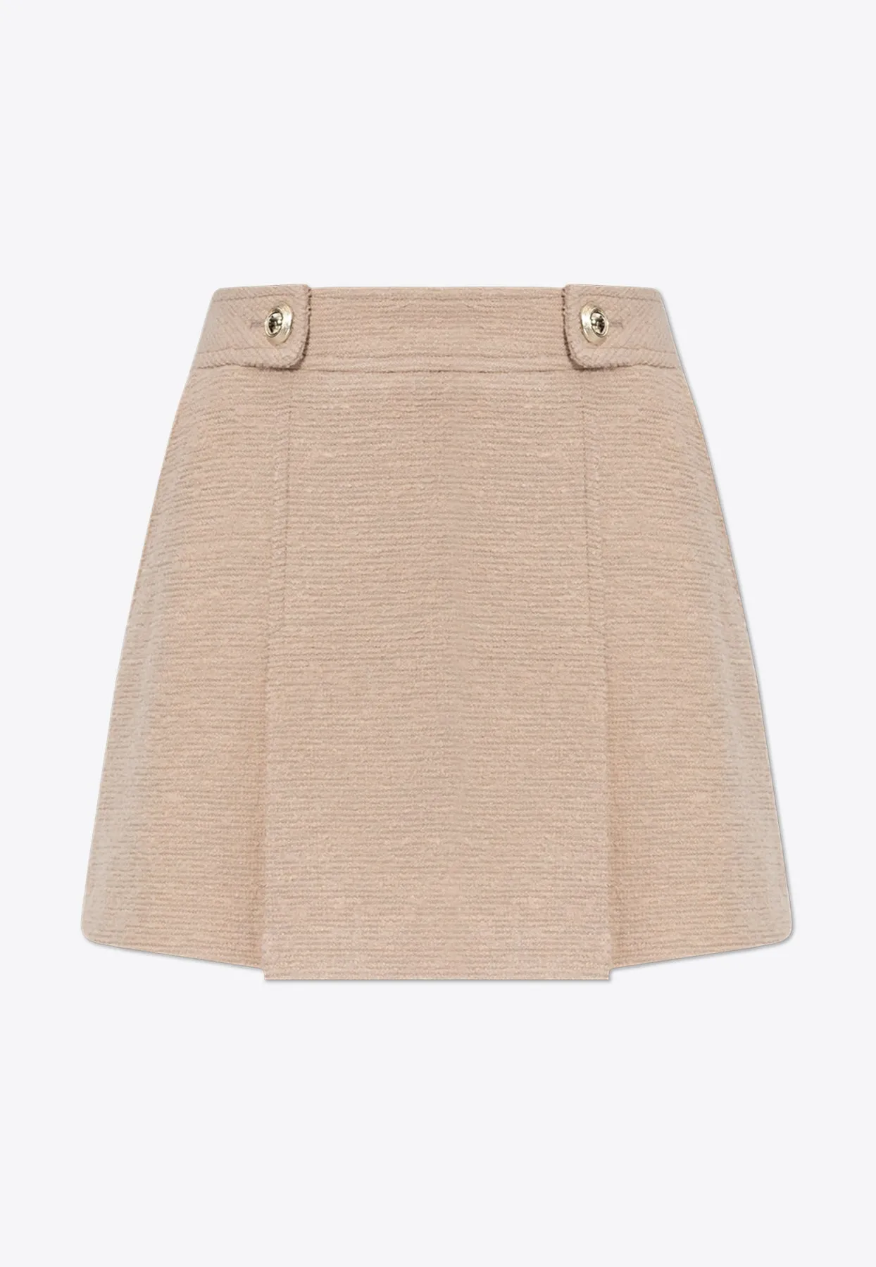 Bouclé A-line Mini Skirt