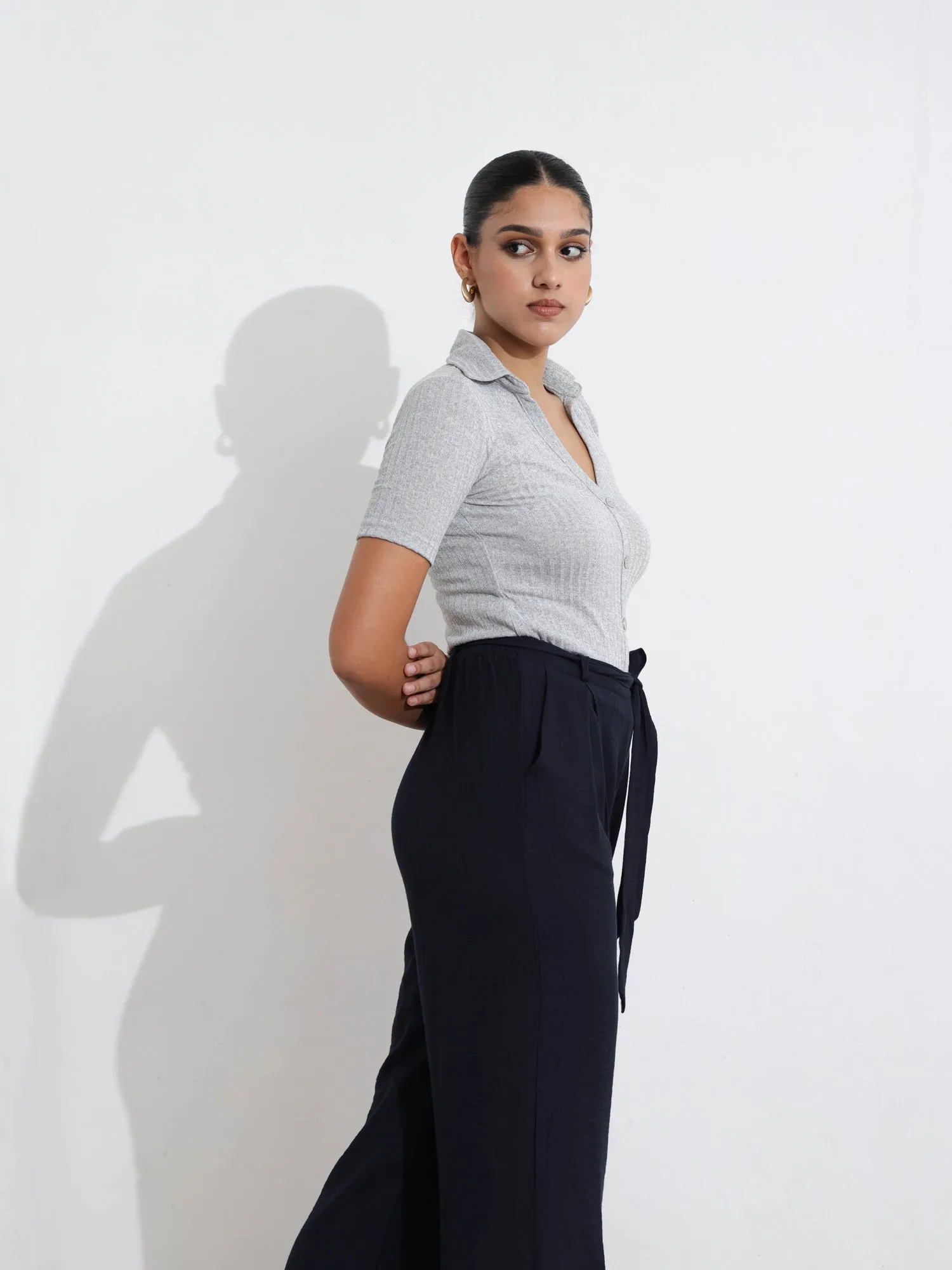 Button Down Rib Top