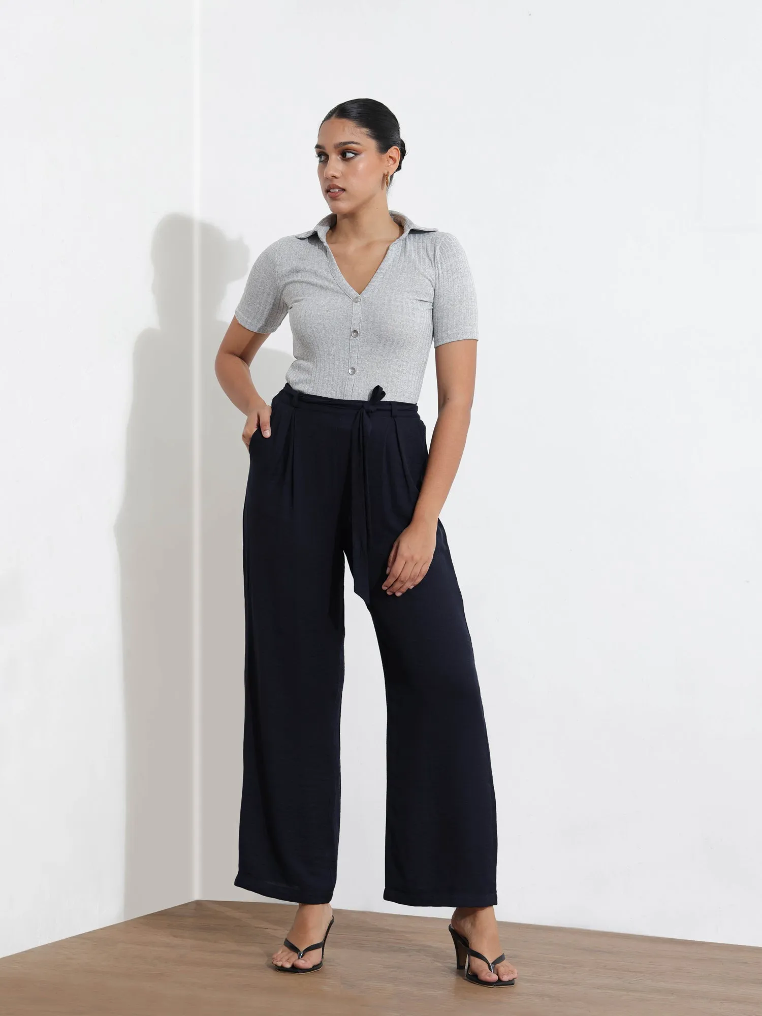 Button Down Rib Top