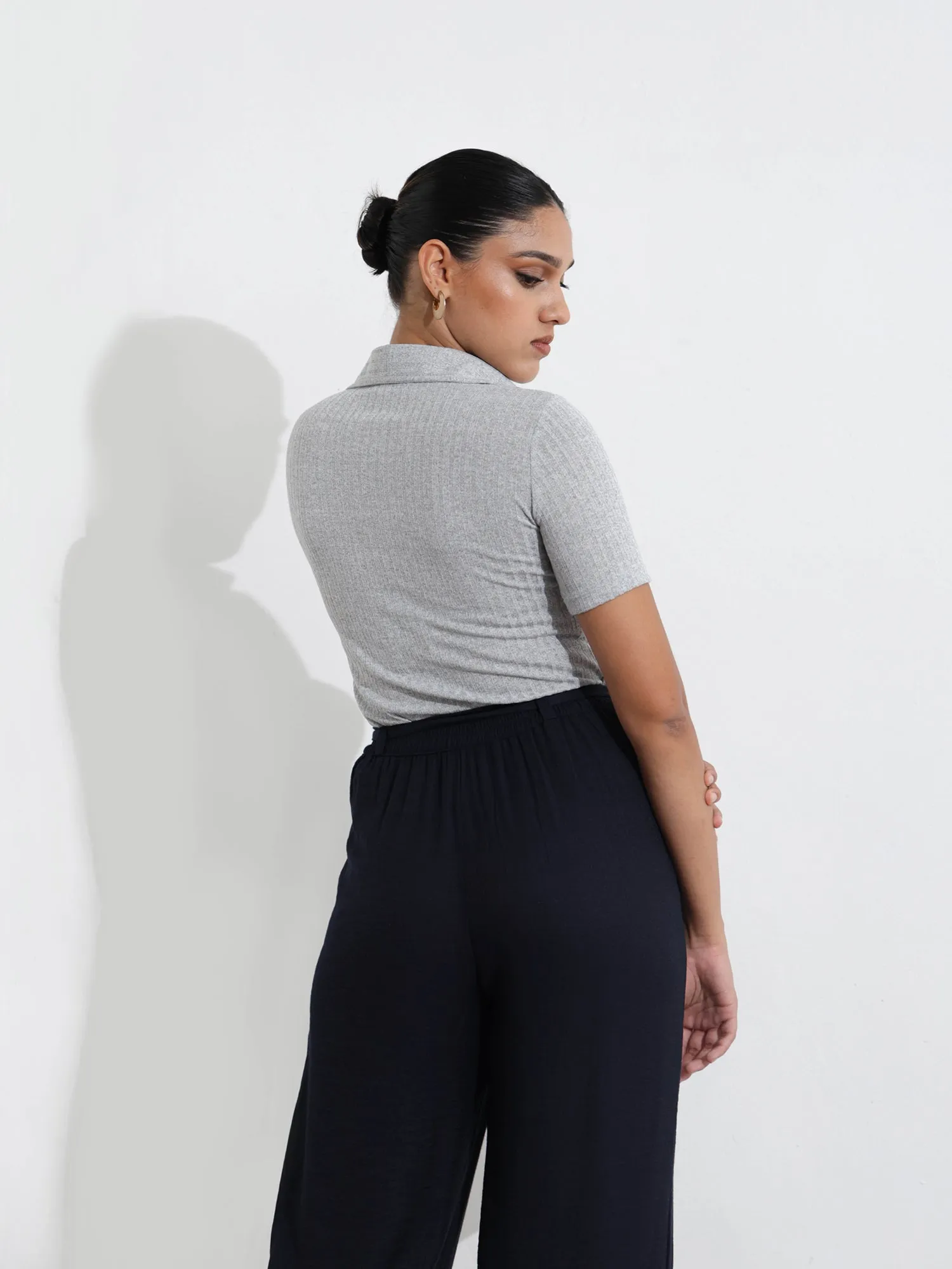 Button Down Rib Top