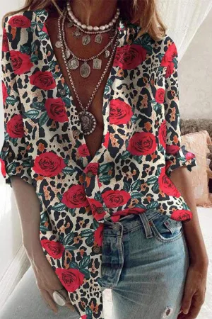 Button Front Long Sleeve Shirt
